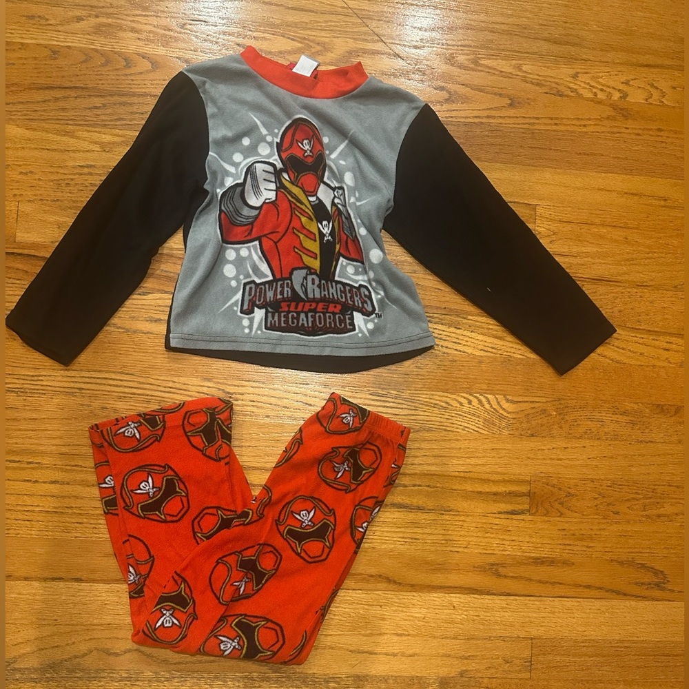 Power Rangers Pajama Set- Size 10